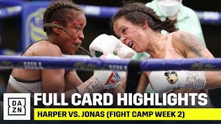 FULL CARD HIGHLIGHTS Terri Harper vs Natasha Jonas Fight Camp Week 2 [upl. by Esirec]