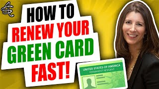 HOW TO RENEW YOUR GREEN CARD FAST Green Card Expiring and Need to Renew to Travel or Work [upl. by Lucias]