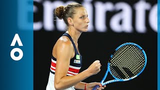 Barbora Strycova v Karolina Pliskova match highlights 4R  Australian Open 2018 [upl. by Zobias]