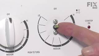 Whirlpool Range Repair  How to Replace the Knob [upl. by Ettenrahc]