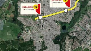 Trazado de la Primera línea y la Línea 2 del metro de Bogotá [upl. by Schreibe]