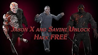 Friday The 13th The Game Jason X and Savini Unlock Bonus Chad Jason outfit [upl. by Allsun]