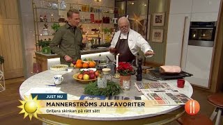 Leif Mannerströms klassiska julmat  Nyhetsmorgon TV4 [upl. by Apostles]