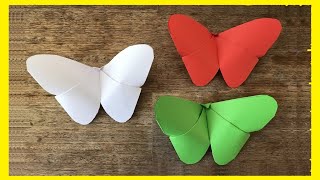 Cómo hacer una MARIPOSA 🦋 de Papel Paper Butterfly [upl. by Togram421]