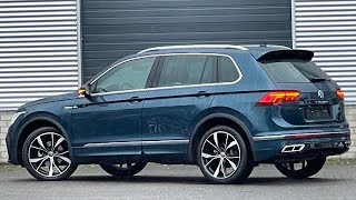 Volkswagen NEW Tiguan RLine 2022 in 4K Nightshade blue 19 inch Misano walk around amp detail Inside [upl. by Holtz]