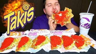 Takis Taco Bell • MUKBANG [upl. by Doreg420]