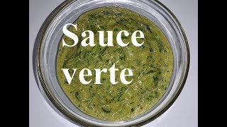 Sauce verte pour poisson  Green sauce recipe [upl. by Adeirf909]