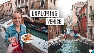 Venice CITY TOUR  Best Coffee Delicious Cicchetti Glass Blowing  MORE [upl. by Refinneg859]