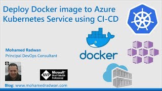 Deploy Docker image to Kubernetes Cluster  CICD for Azure Kubernetes Service [upl. by Alegnaoj348]