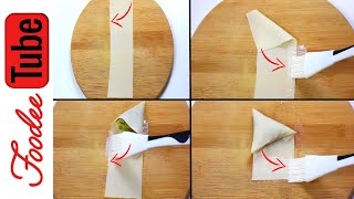 Best Way to Fold Samosa  Easy For Beginners [upl. by Dettmer]