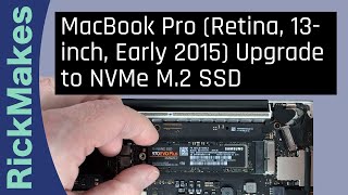 MacBook Pro Retina 13inch Early 2015 Upgrade to NVMe M2 SSD [upl. by Reffotsirk]