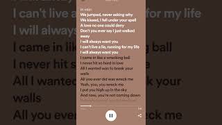 Wrecking Ball  Miley Cyrus Lyrics [upl. by Gwynne]