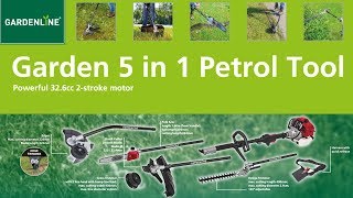 Quick Start Guide  ALDI Gardenline 5 in 1 Petrol Multi Tool [upl. by Gnaoh625]