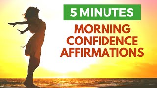 5 Minute Morning Affirmations for Confidence  21 Day Challenge [upl. by Sul988]