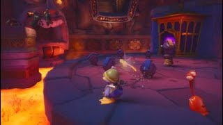 Assemble the tiki heads skillpoint in Molten Crater Spyro 3 [upl. by Uzziel]