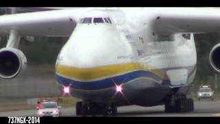 Antonov An225 Mriya landing Gardermoen  World largest plane  HD [upl. by Ama]