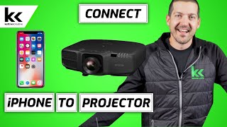 How To Connect An iPhone to Projector [upl. by Nanreit837]