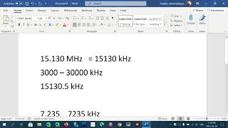 Shortwave frequencies MHz VS kHz on the frequency display [upl. by Dryden]