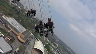 Jules Verne Tower Goetzke  InnenfahrtOnride Frankfurt Main  Frühjahrsdippemess 2017 [upl. by Entwistle995]