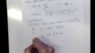 Maximum Likelihood Estimation Pareto distribution [upl. by Eelirak]