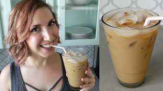 BEST ICED COFFEE  Easy Iced Coffee Recipe Dairy Free [upl. by Eenert]