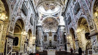 Palermo Sicily Italy A Walk Inside the Church of St Catherine [upl. by Lipps]