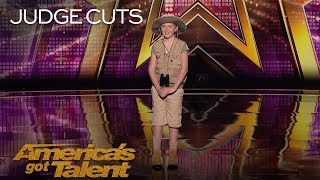 Lily Wilker Amazing 11YearOld Impersonates Jungle Animals  Americas Got Talent 2018 [upl. by Letitia320]