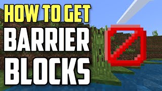 How To Get Barrier Blocks In Minecraft XboxPEPS4Bedrock [upl. by Acirderf]