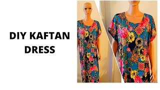 HOW TO MAKE A KAFTAN DRESS Kaftan Series [upl. by Nalyr]