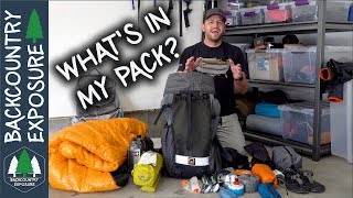 How I Pack All My Backpacking Gear Into A 50L Pack [upl. by Yreffeg]