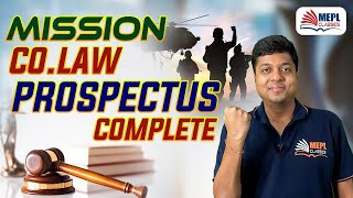 MISSION COLAW  Prospectus Complete  CA Inter CMA Inter amp CS Executive  Mohit Agarwal [upl. by Sirrot916]