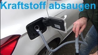 Benzin oder Diesel aus Auto absaugen ohne ein Schluck zu trinken saugen pumpen [upl. by Castro689]