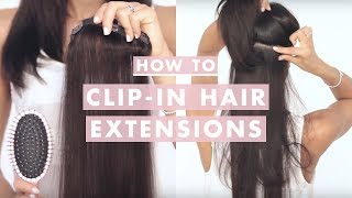 How to Clip In Luxy Hair Extensions [upl. by Ardyth572]