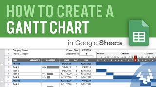 How to Create a Gantt Chart in Google Sheets [upl. by Branch]