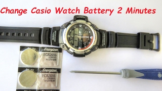 How To Change Casio Watch Batteries In Two Minutes [upl. by Sirrah172]