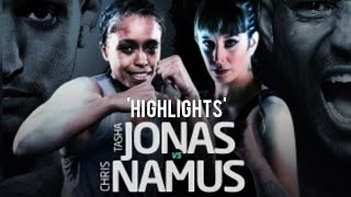 NATASHA JONAS VS CHRIS NAMUS HIGHLIGHTS  BOXING [upl. by Nortna]