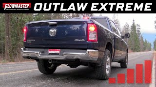 20192021 RAM 1500 57L  Flowmaster Outlaw Extreme  817964 [upl. by Harod158]