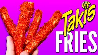 TAKIS FRENCH FRIES  How To Make Taki Chips Covered Fries [upl. by Fairlie]