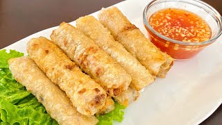 CRISPY FRIED SPRING ROLLS That Won’t Explode [upl. by Aidyl]