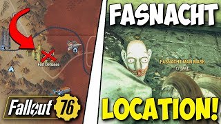 Fallout 76  Fasnacht Man Mask Location RARE MASK [upl. by Brett]