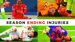 Season Ending Injuries in Football 2020  2021 [upl. by Adnaerb]