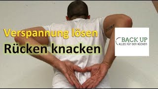 Verspannungen der Rückenmuskulatur lösen  Rücken knacken  Übung 2 [upl. by Marozik]