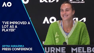 Aryna Sabalenka Press Conference  Australian Open 2024 PreEvent [upl. by Sussi926]