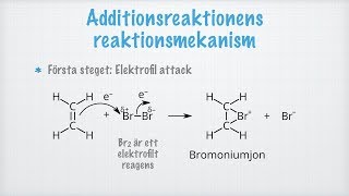 Elektrofil addition Markovnikovs regel [upl. by Garlanda]