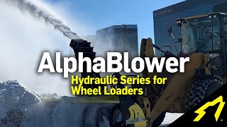 SnowWolf AlphaBlower Hydraulic Snowblower for Wheel Loaders [upl. by Arriet]