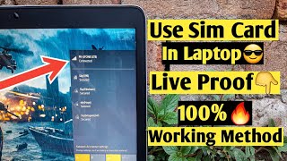 How To Install SIM Card In Laptop  Live Proof [upl. by Schulze]