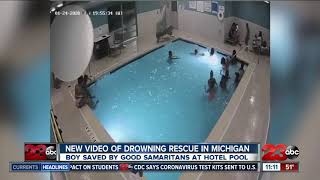 New video of drowning rescue in Michigan [upl. by Okkin]