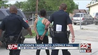 Truant students taken into Juvenile Hall [upl. by Leinaj]