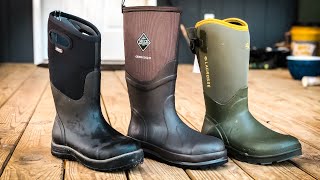 Homestead BOOT REVIEW  Muck Boots vs Bogs vs Lacrosse [upl. by Main995]