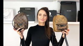 Louis Vuitton Palm Springs Mini Backpack  Monogram  Reverse Monogram Comparison [upl. by Attenauqa]